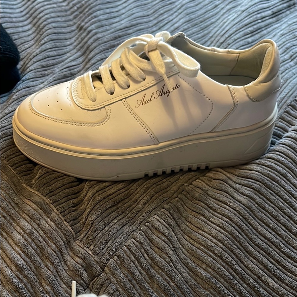 Axel Arigato White Platform Sneakers